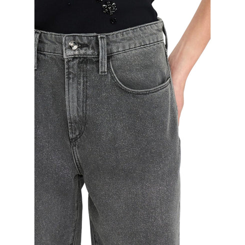 Jeans Donna straight a vita alta, con gamba dritta